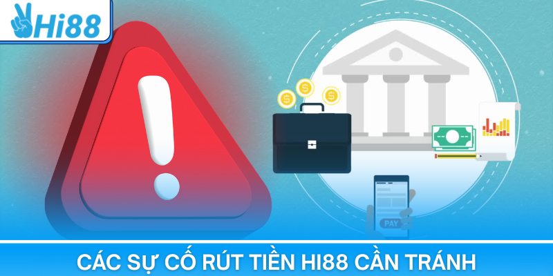 Các sự cố rút tiền Hi88 cần tránh